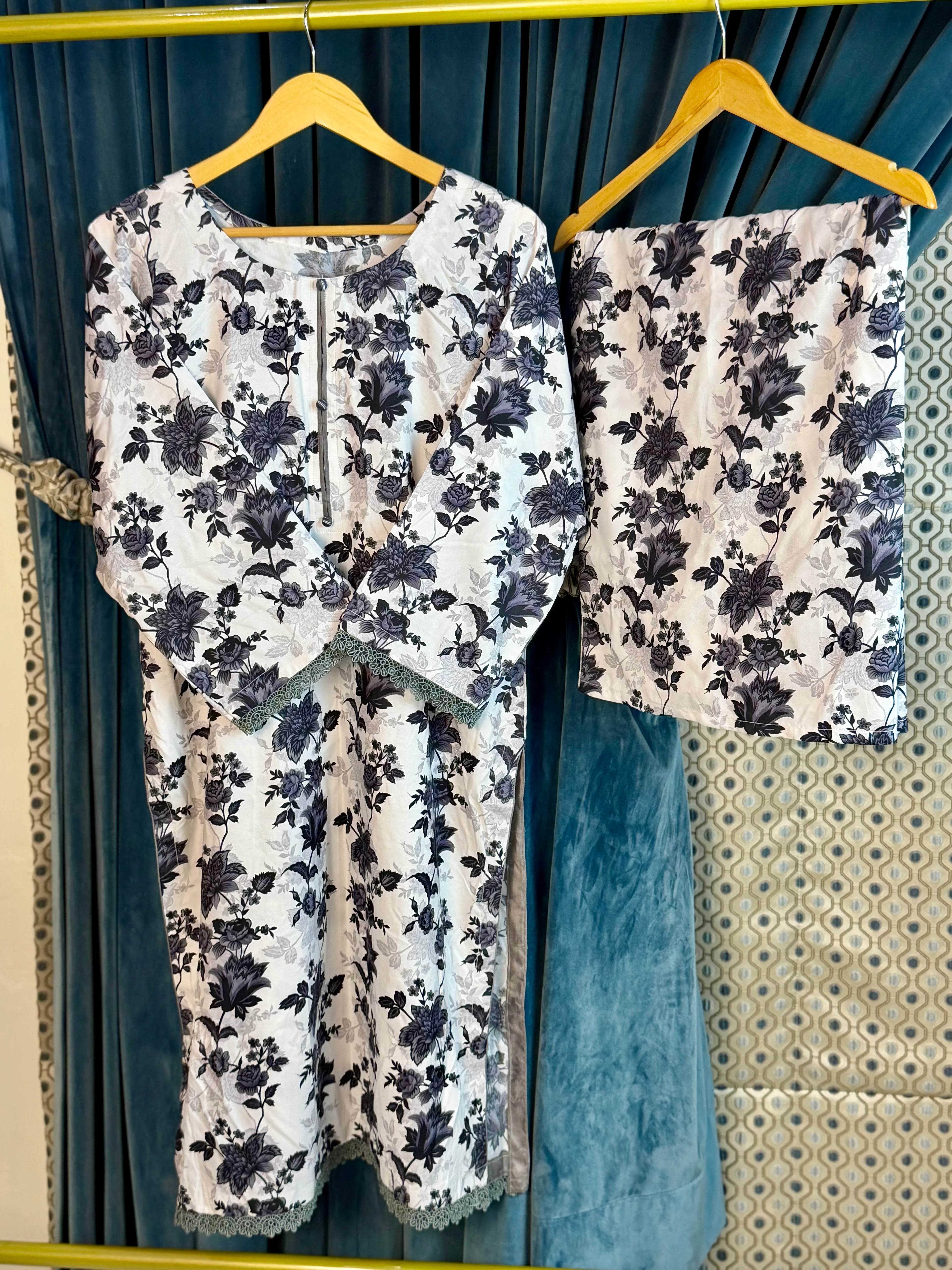 Black White 2PC Casual Set