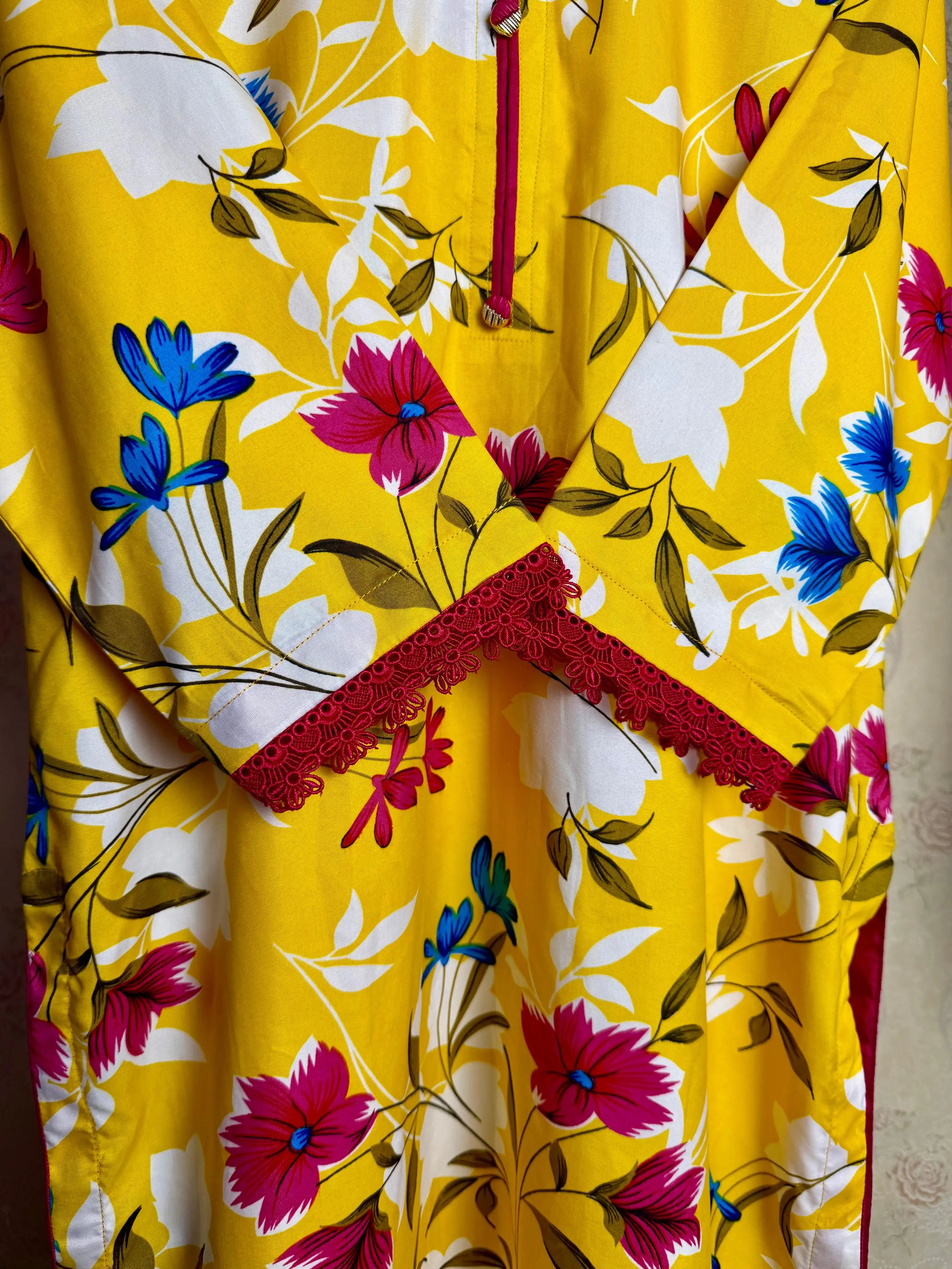 Yellow Pink 2PC Casual Set