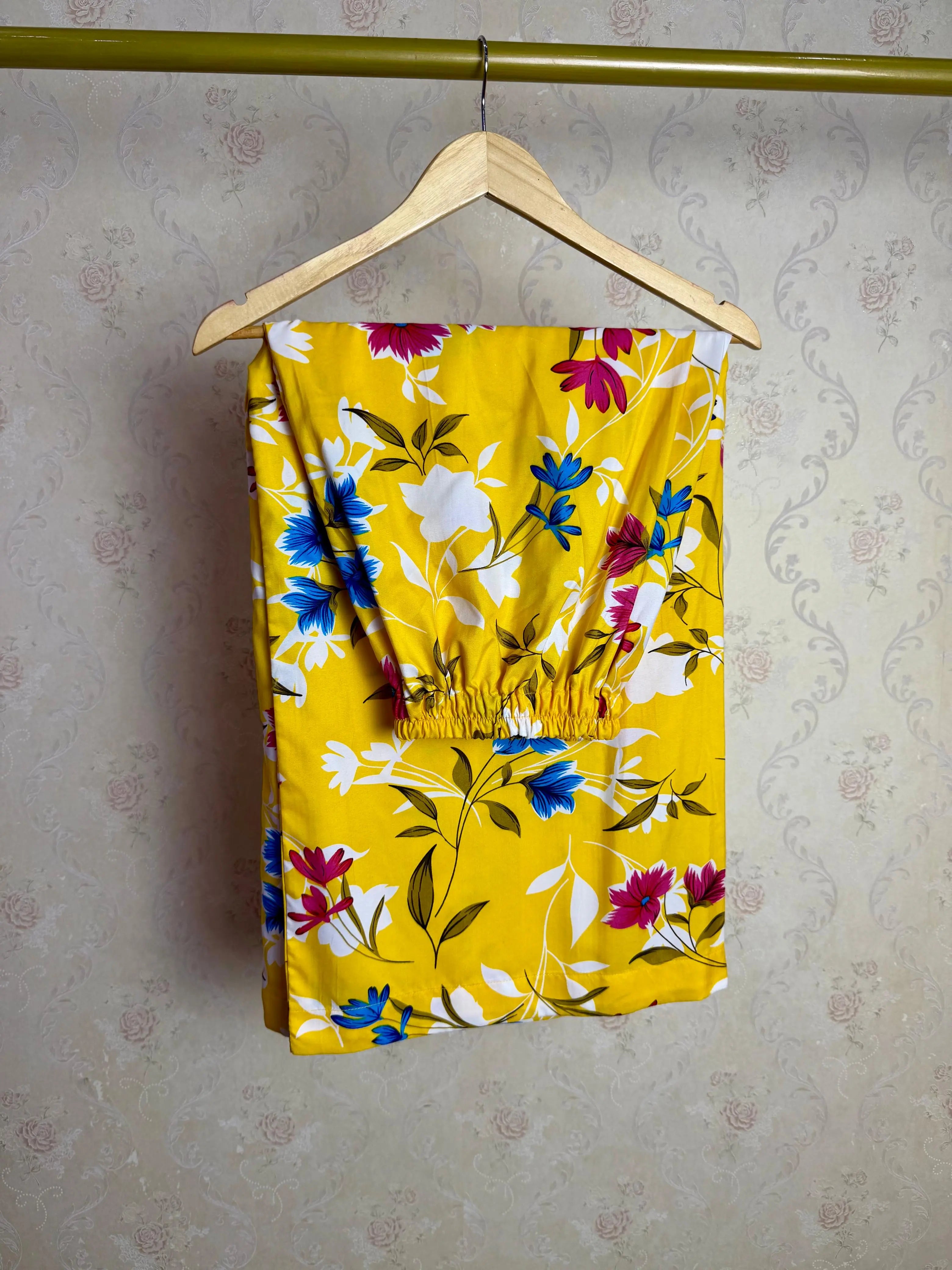 Yellow Pink 2PC Casual Set