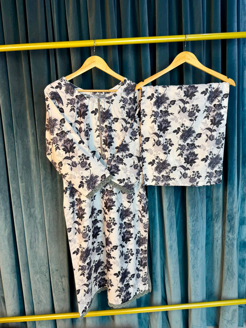 Black White 2PC Casual Set