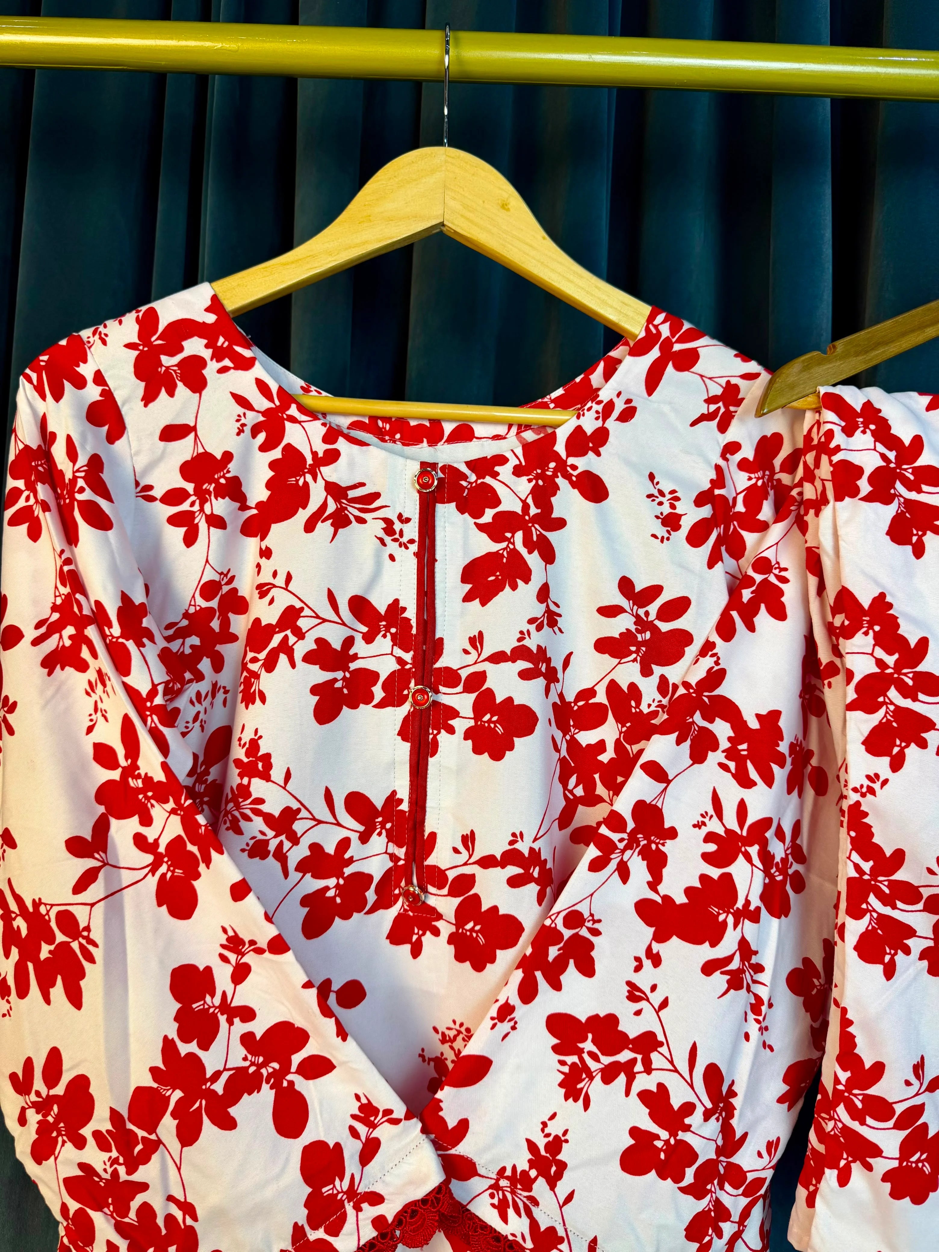 Red White 2PC Casual set