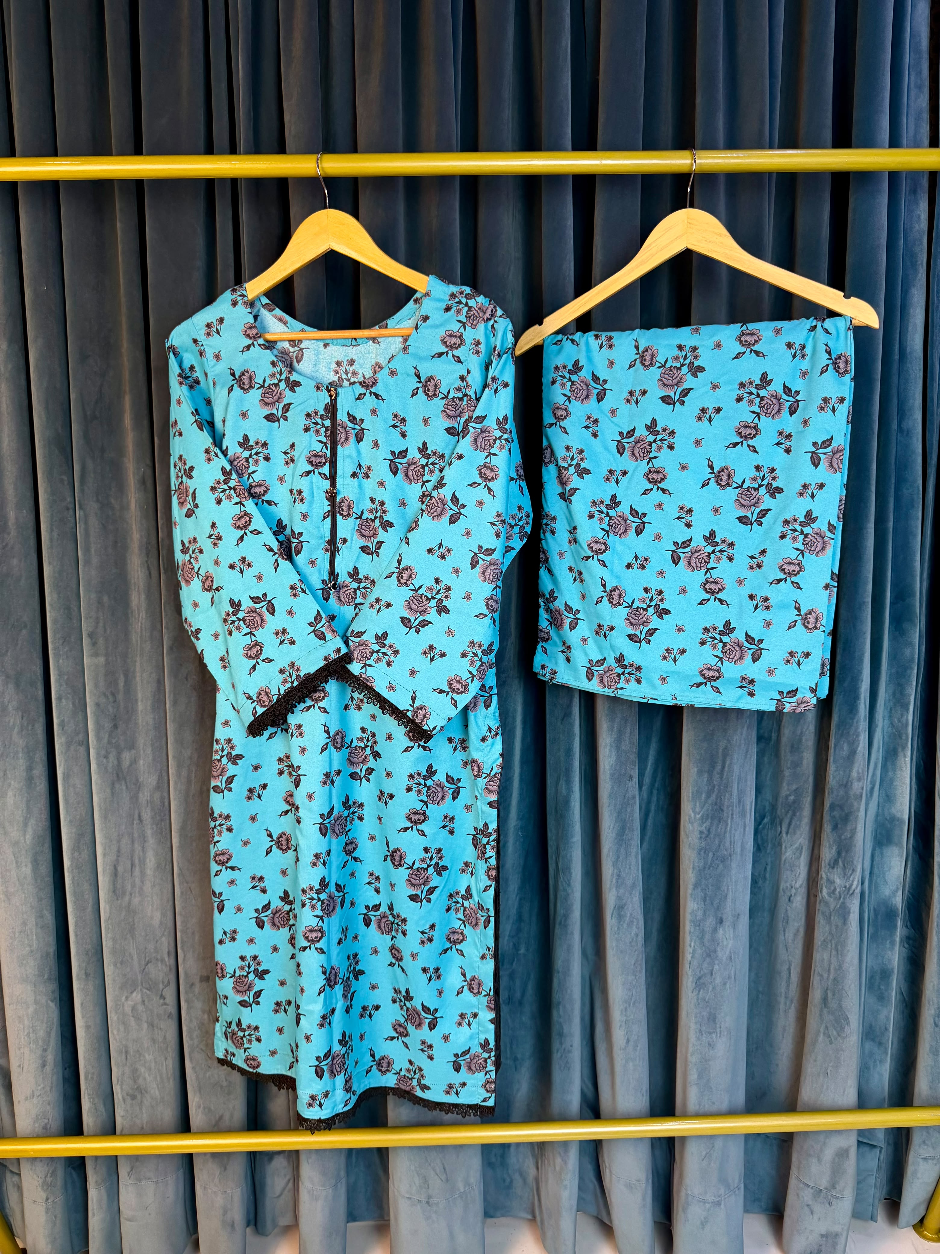 Sky Black 2PC Casual Set