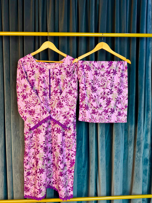Purple Lilac 2PC Casual Set