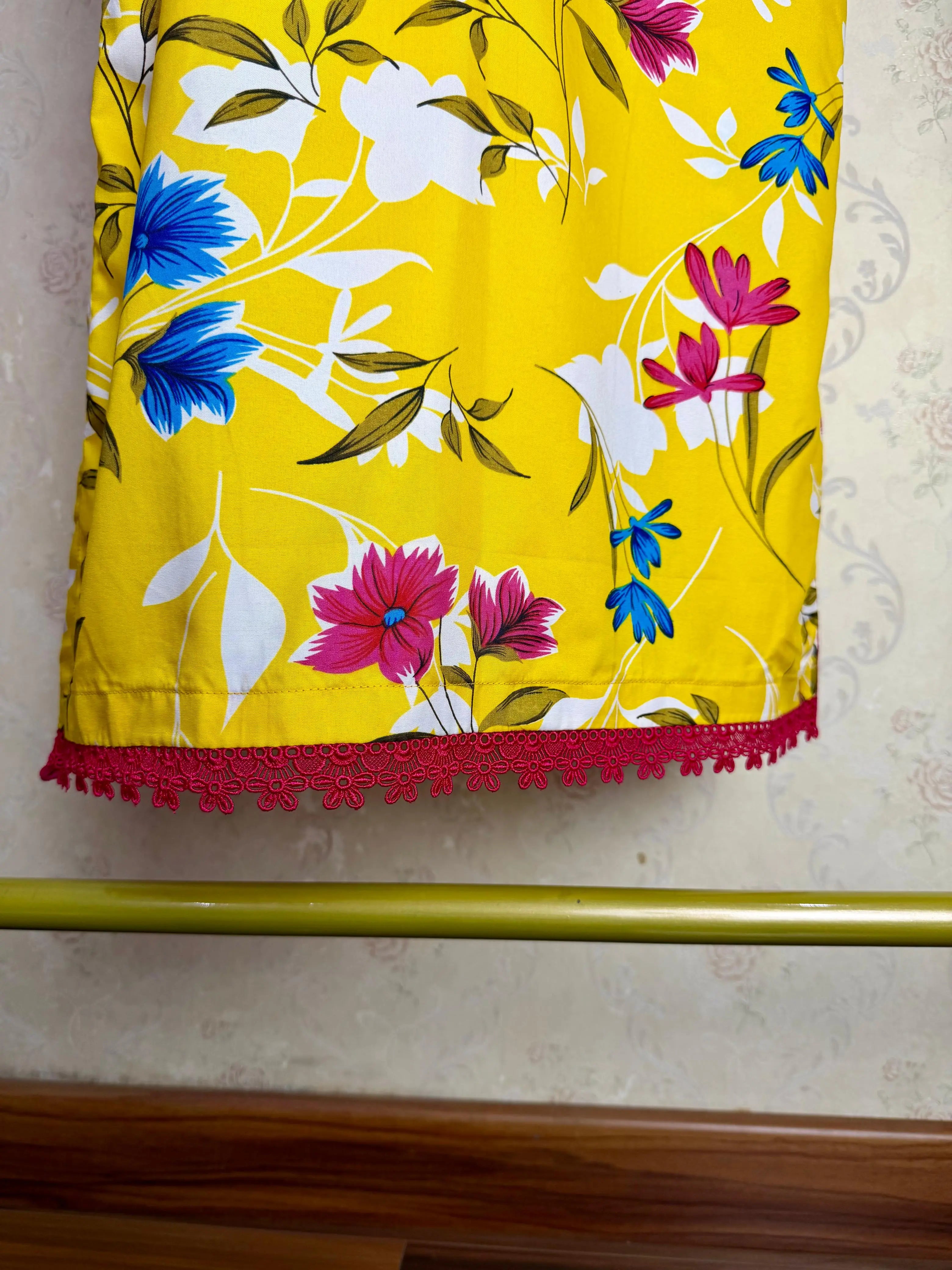Yellow Pink 2PC Casual Set