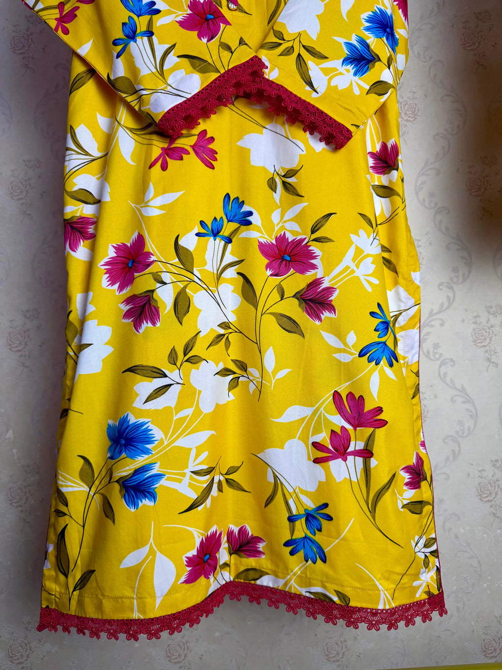 Yellow Pink 2PC Casual Set